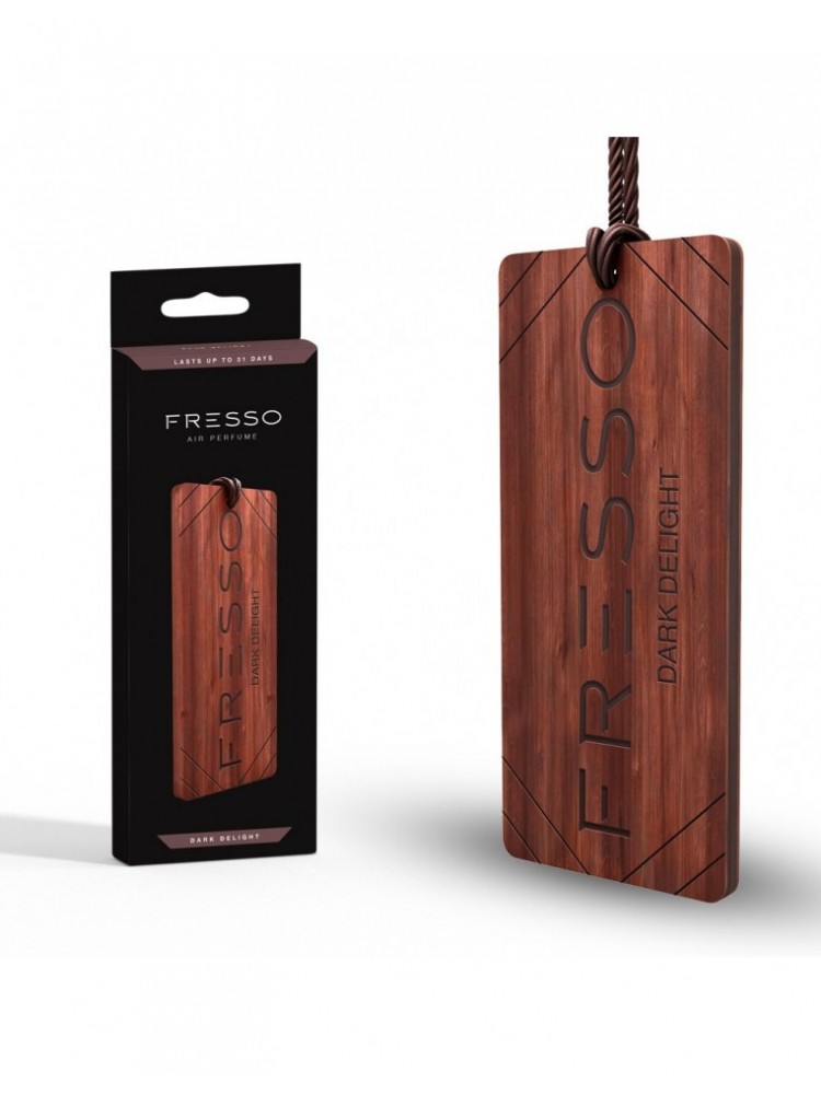 FRESSO Dark Delight Wooden Hanging Air Freshener