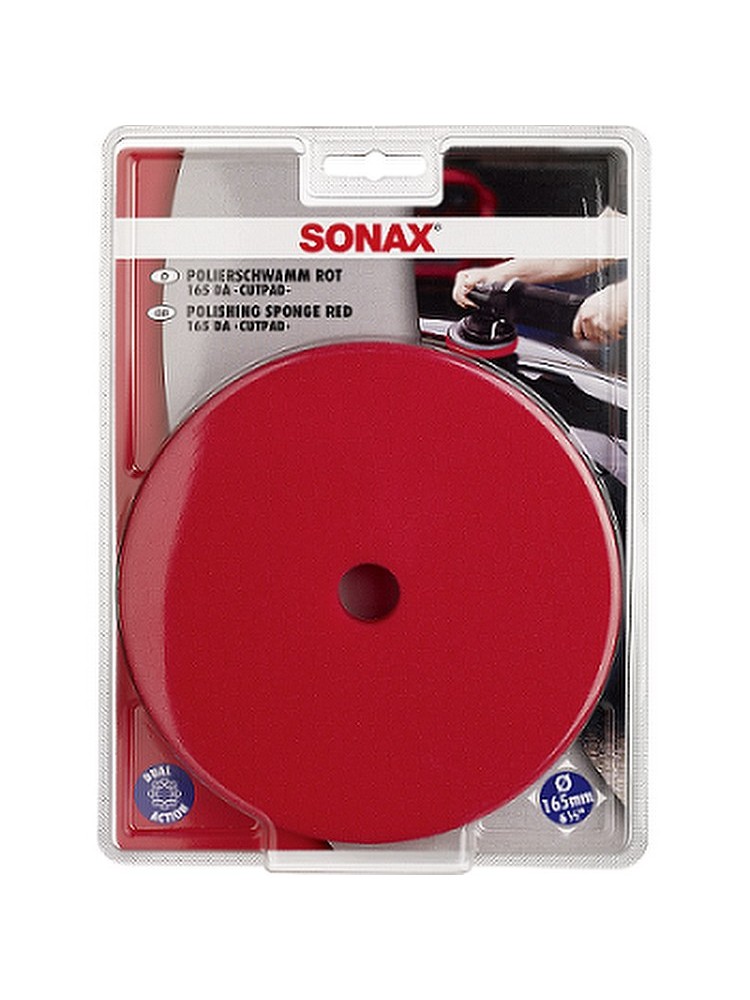  SONAX Polishing Sponge Red DA CutPad - 165mm 